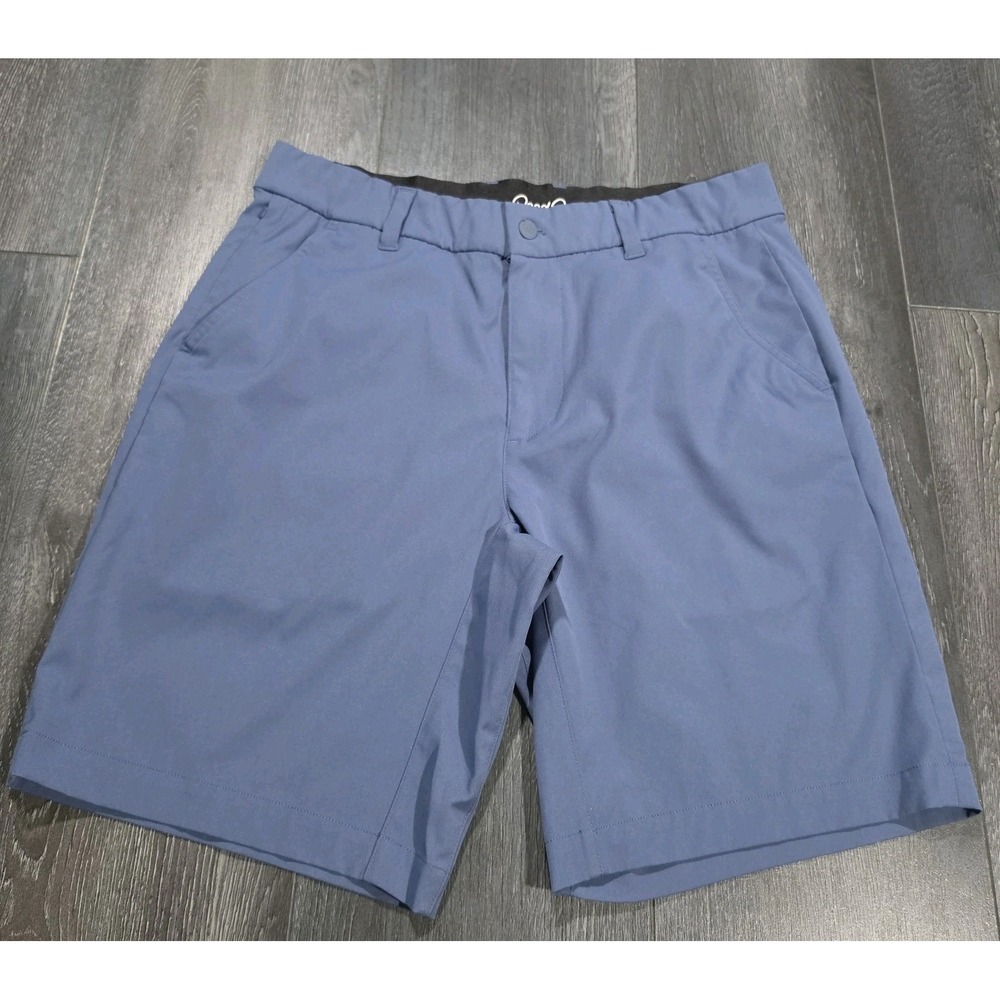 Good Good Golf Drive Sport Short Men 32 Blue 9" Stretch Preppy Par‎ Chino Casual
